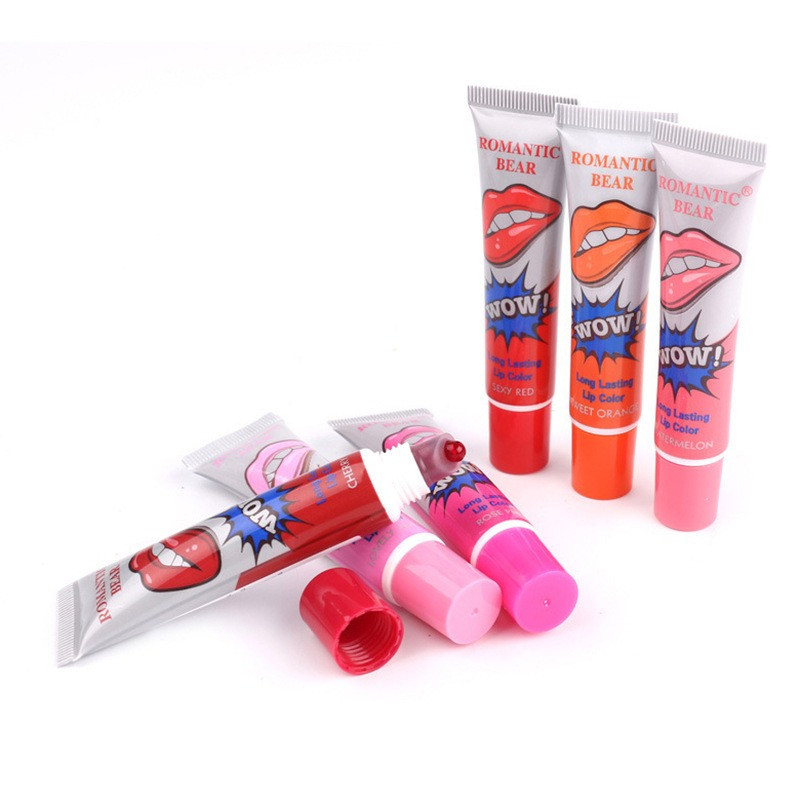  Labial Duradero Romántico Wow X 16 Und 